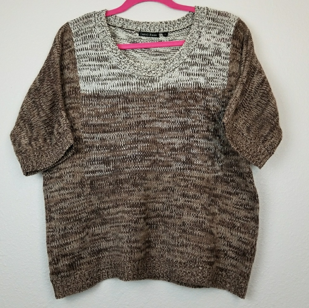 Carol Rose short sleeve sweater large
